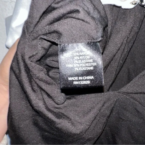 NEW Revolve NBD Cella Bodysuit Black & Ivory Bow Halter Tank Top Size Small NWT - Picture 10 of 11